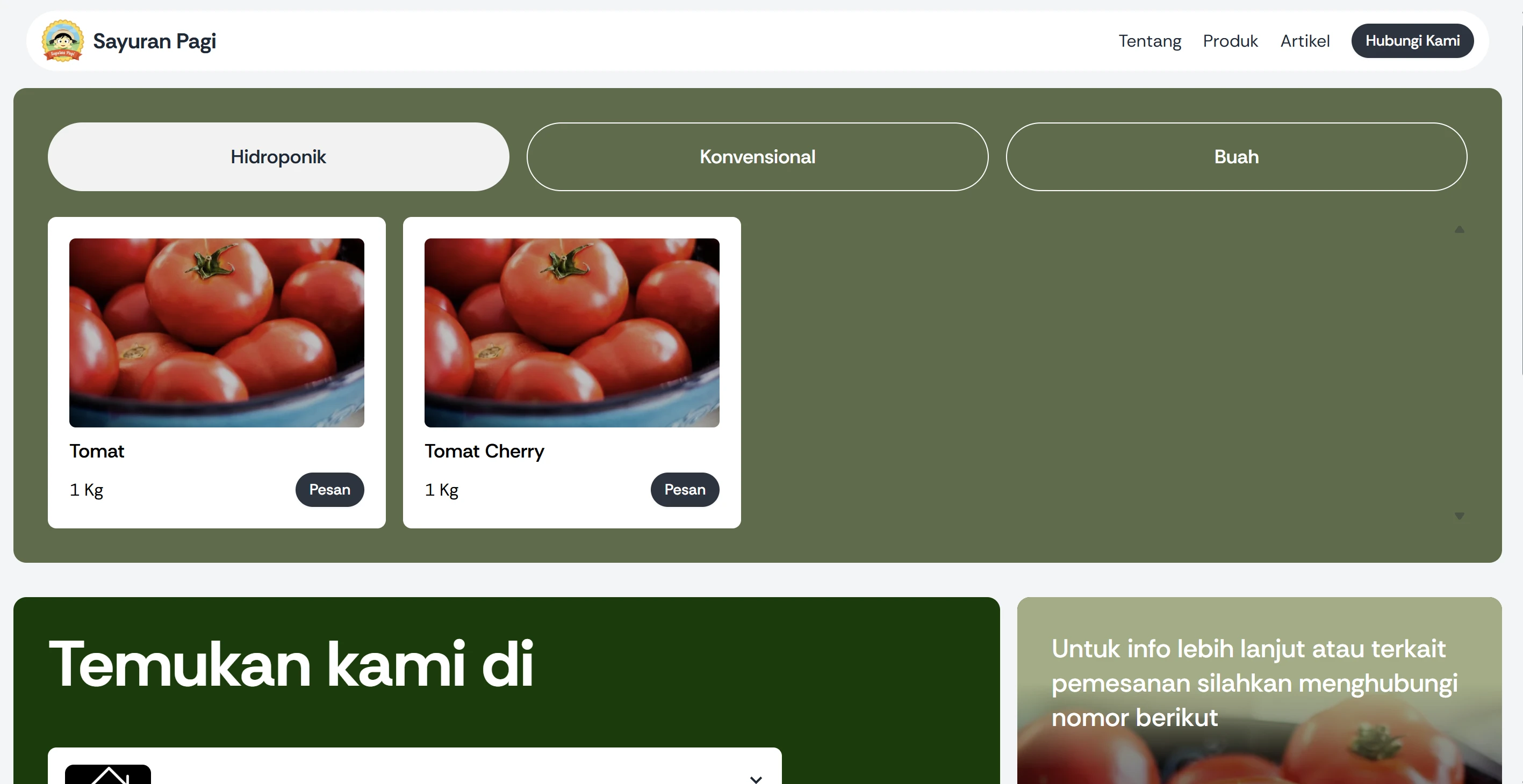 Sayuran Pagi Product